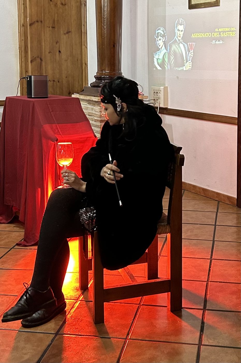 La sospechosa espera su turno