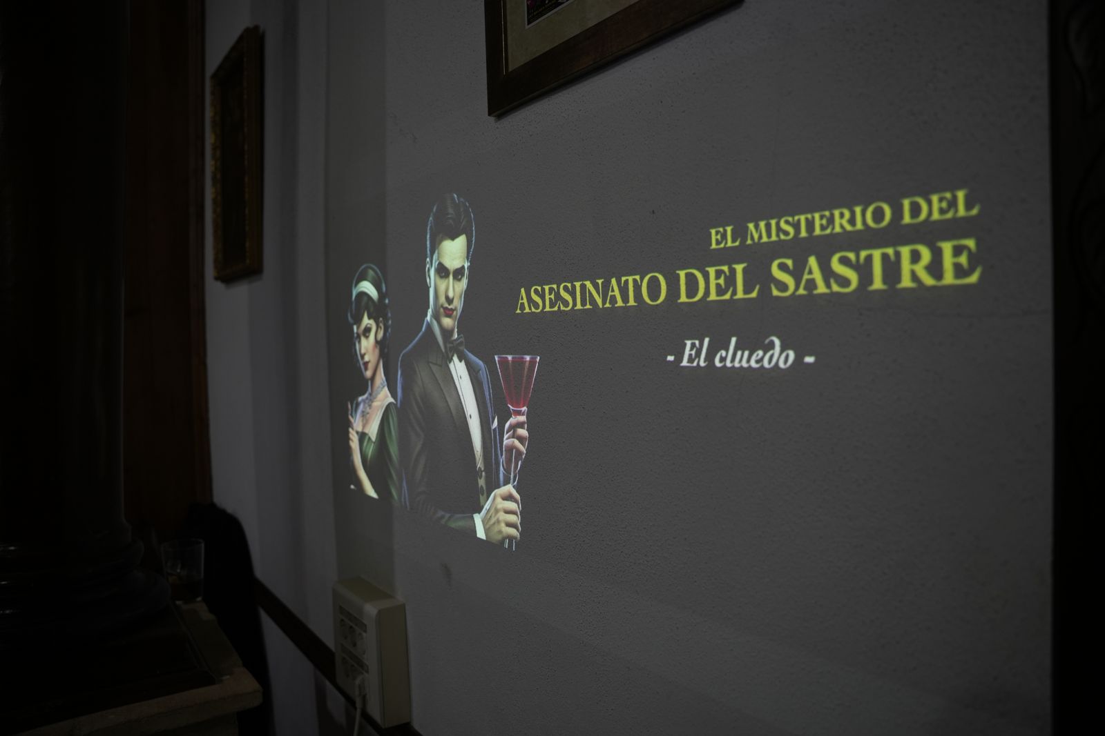 El caso, proyectado en la sala
