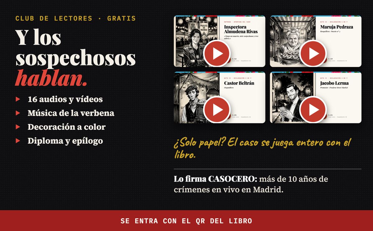 Vídeos del Club de Lectores con las declaraciones de los sospechosos